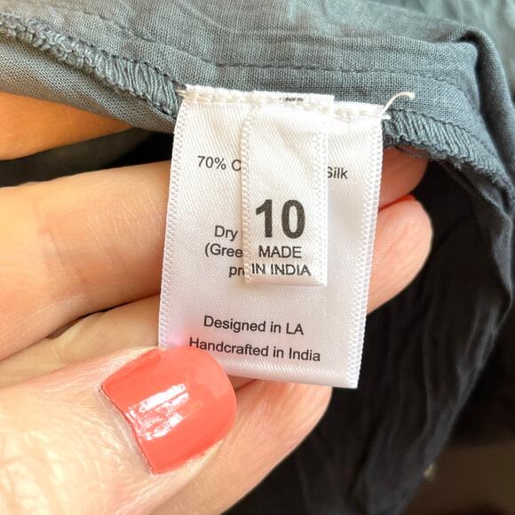 St. Roche Monarch Silk Dip Dye Mini Dress In Praline Wild Rose Black Size 10 New - Picture 14 of 15